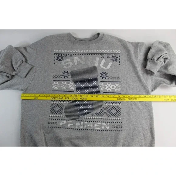 Vintage Y2K Champion Eco Fleece SNHU PENMEN Sweatshirt Size XL Gray Southern ECU - Picture 6 of 8